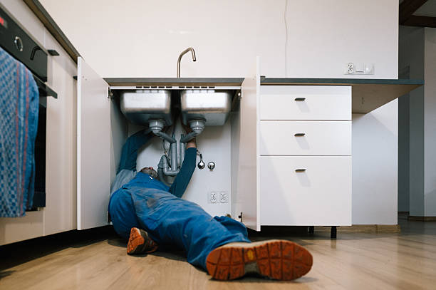 Professional Leak Detection technician working in Medford, MA